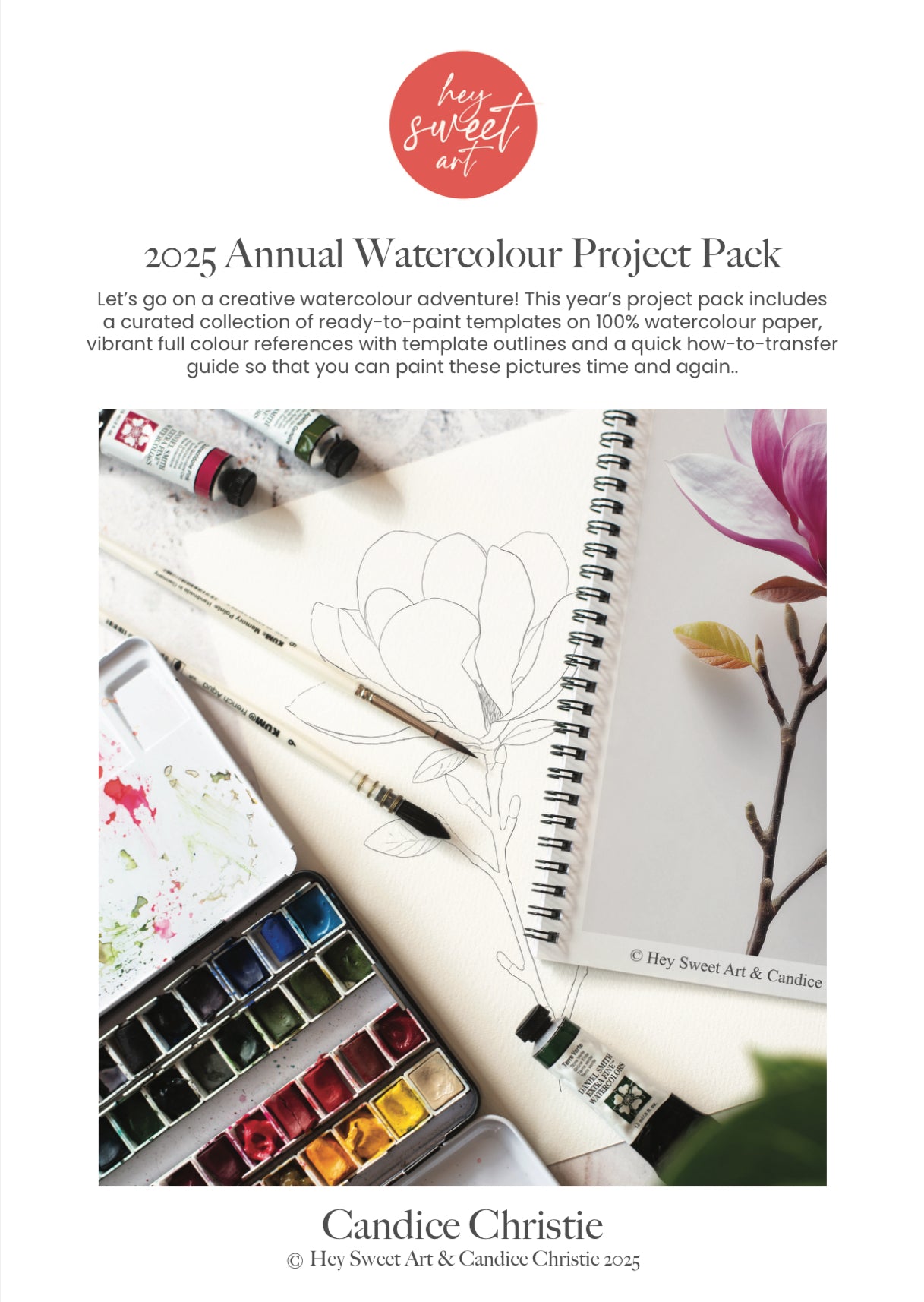 2025 Annual Watercolour Project Pack - Preorder