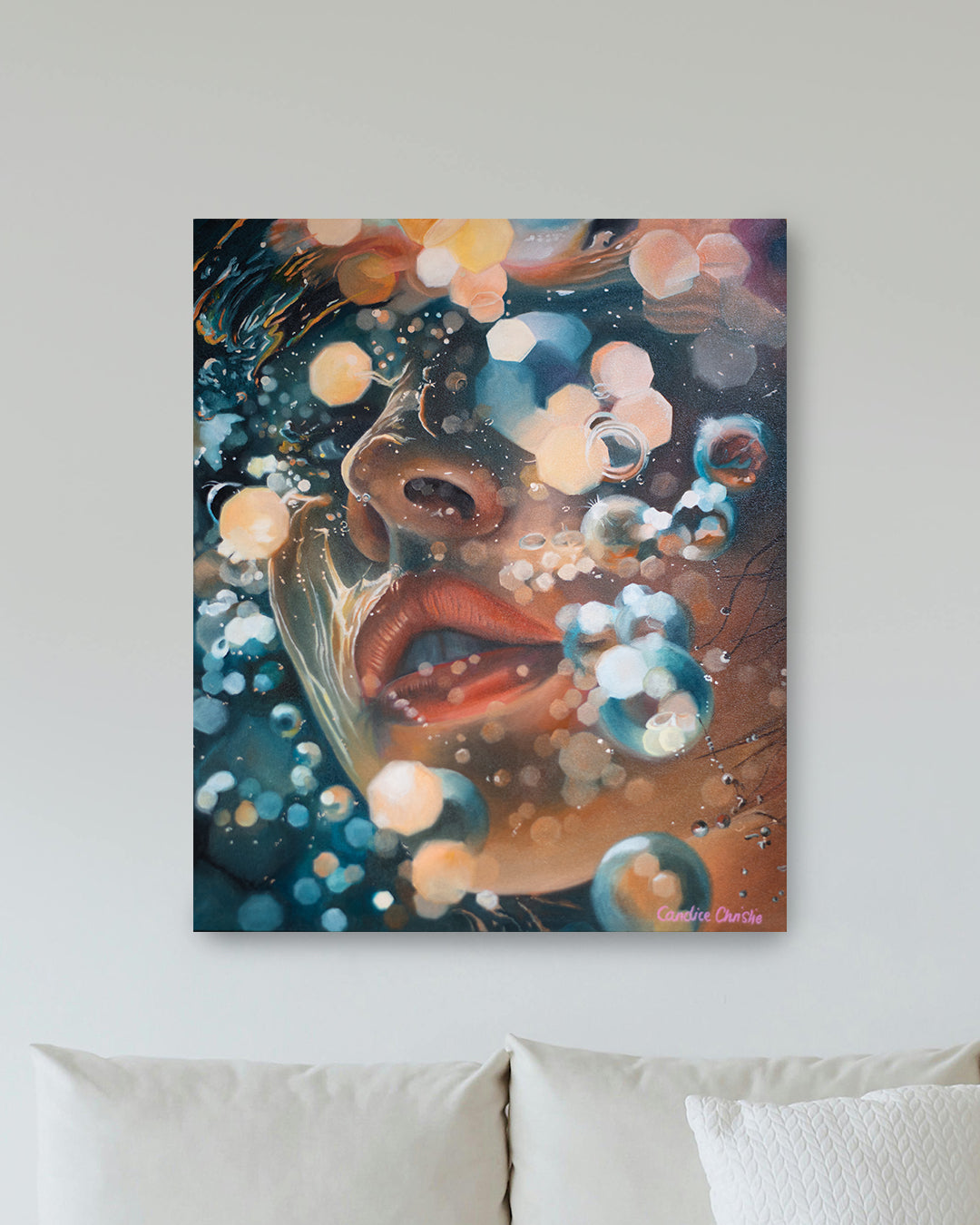 Fine Art: Submerged Reverie, Oil Painting, Unframed