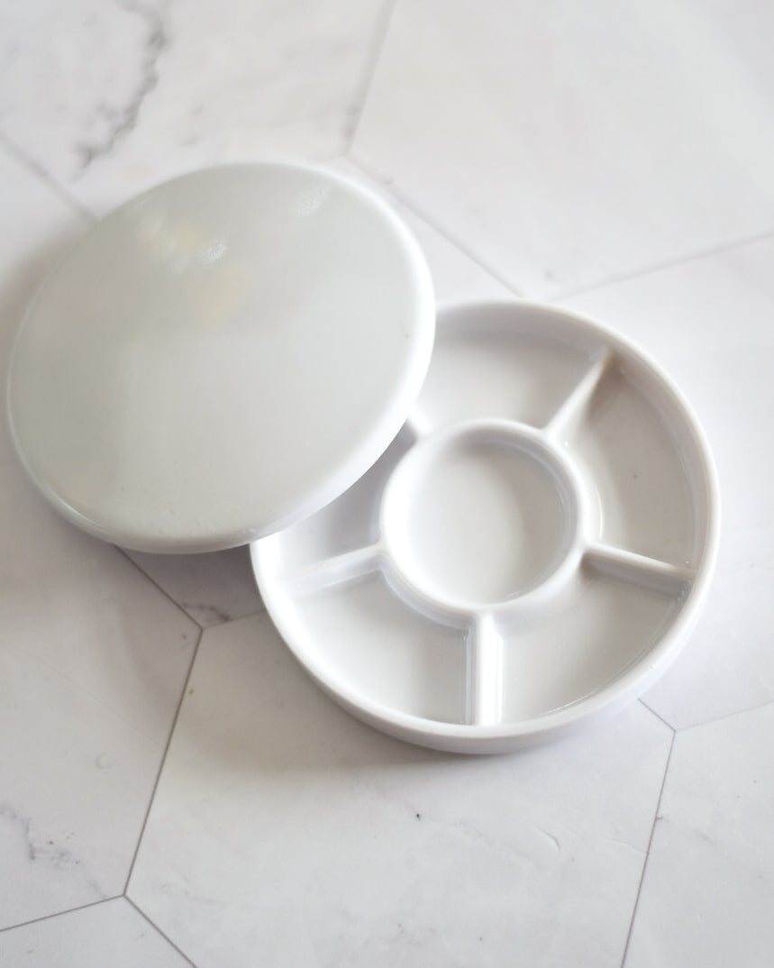6 well ceramic-style palette