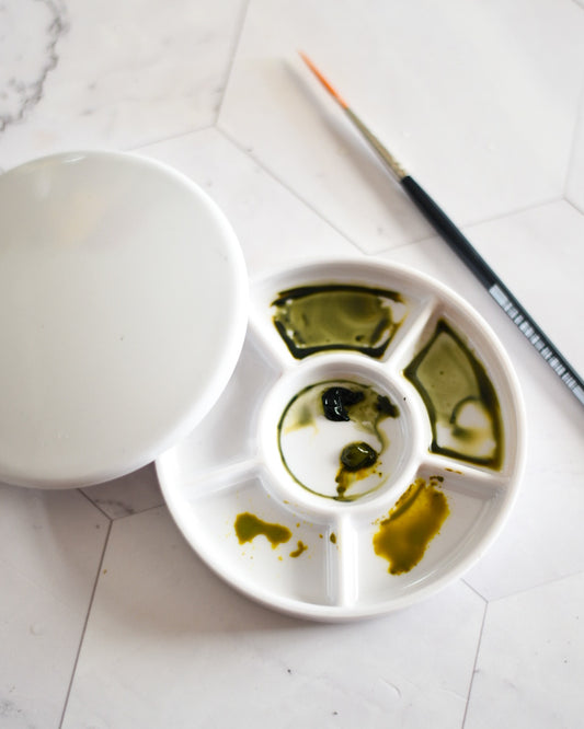 6 well ceramic-style palette