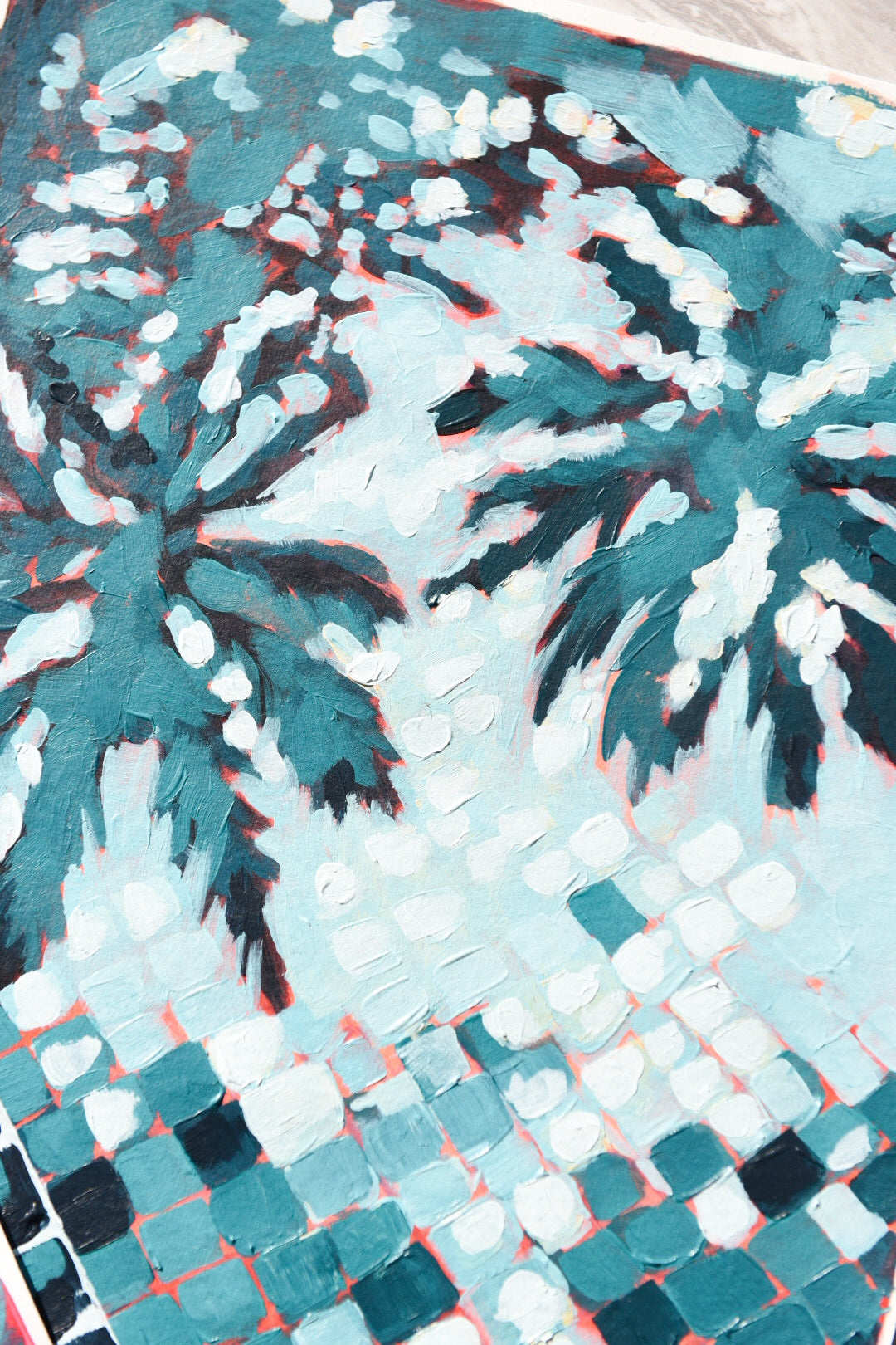 Pool studies, Acrylic Painting, unframed