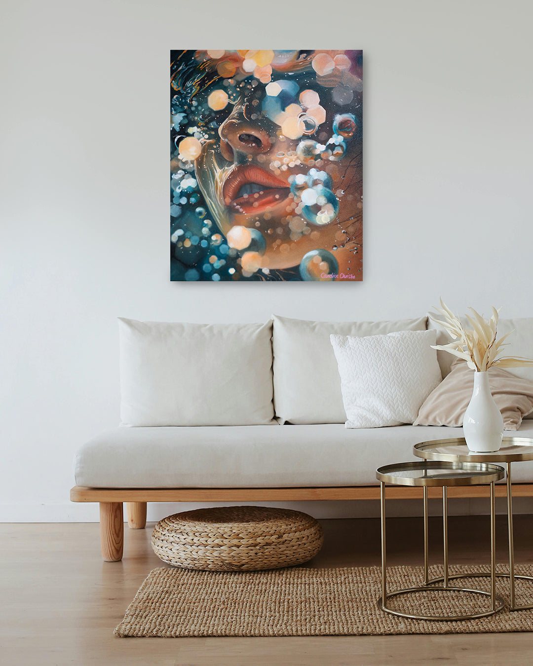 Fine Art: Submerged Reverie, Oil Painting, Unframed
